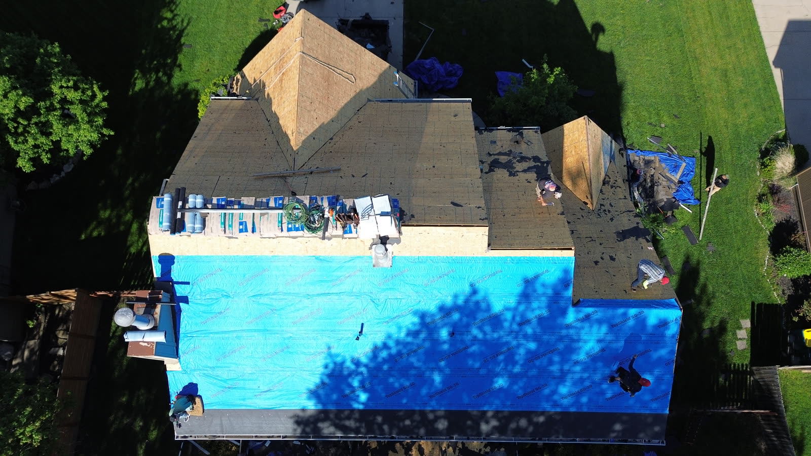 Full Tear Off and Replacement in Kansas City Metro by 5 Star Roofing and Construction